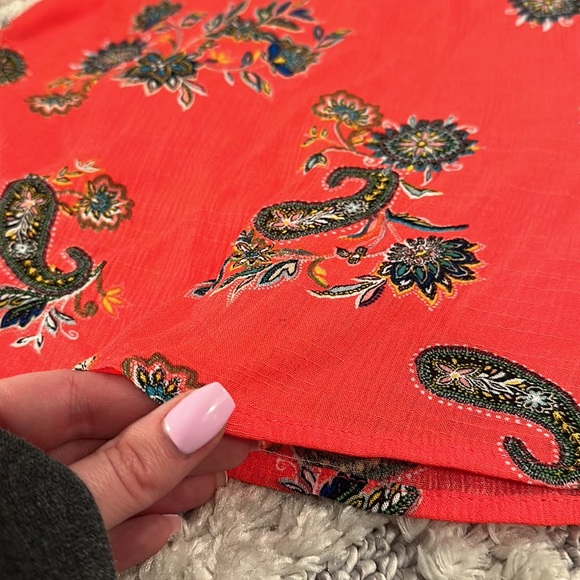 Anthropologie peasant smocked paisley blouse. P women’s size Large. Boho naif - Picture 3 of 9